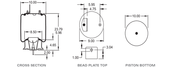 GOODYEAR 1R12689 Air Spring CROSS REFERENCE