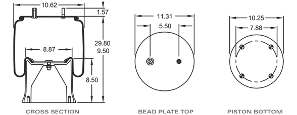 SAF HOLLAND 90557103 Air Spring CROSS REFERENCE