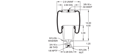 CONTITECH SC29-Y036 Air Spring CROSS REFERENCE