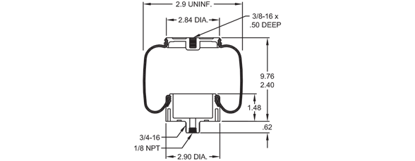 CONTITECH SC29-Y064 Air Spring CROSS REFERENCE