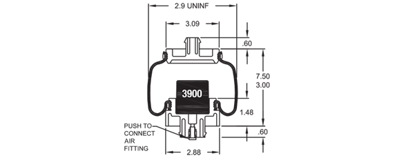 CONTITECH SC31-W206 Air Spring CROSS REFERENCE