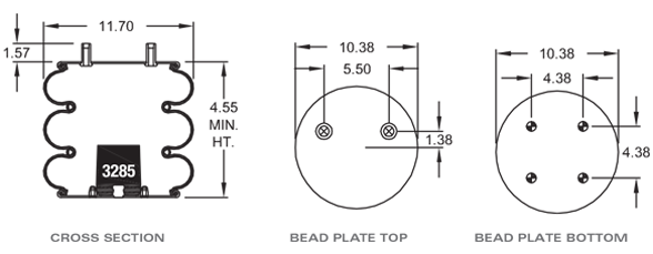 SAF HOLLAND 90557236 Air Spring CROSS REFERENCE