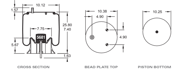 SAF HOLLAND 90557235 Air Spring CROSS REFERENCE