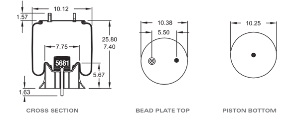 SAF HOLLAND 90557288 Air Spring CROSS REFERENCE