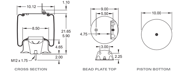 GOODYEAR 1R12615 Air Spring CROSS REFERENCE