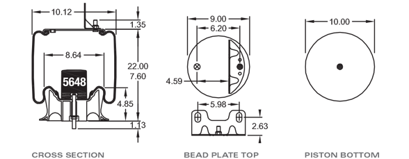 GOODYEAR 1R12403 Air Spring CROSS REFERENCE