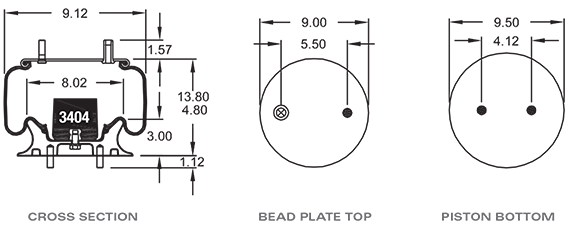 GOODYEAR 1R11150 Air Spring CROSS REFERENCE