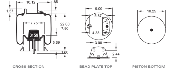 SAF HOLLAND 90557145 Air Spring CROSS REFERENCE