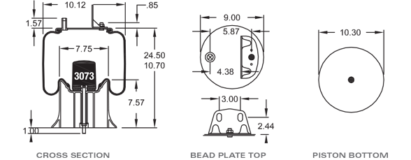 SAF HOLLAND 90557215 Air Spring CROSS REFERENCE