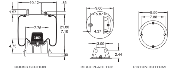 GOODYEAR 1R12373 Air Spring CROSS REFERENCE