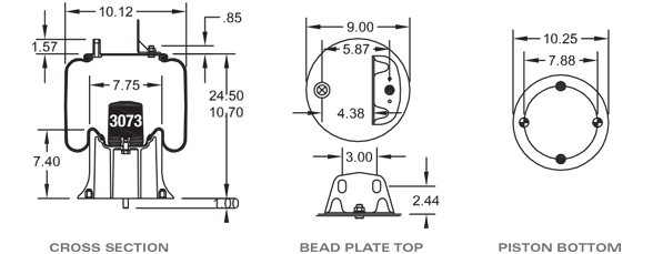 SAF HOLLAND 90557216 Air Spring CROSS REFERENCE