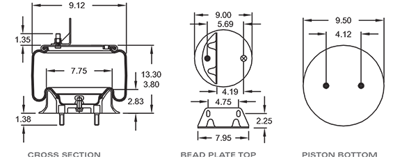 KENWORTH K30316 Air Spring CROSS REFERENCE